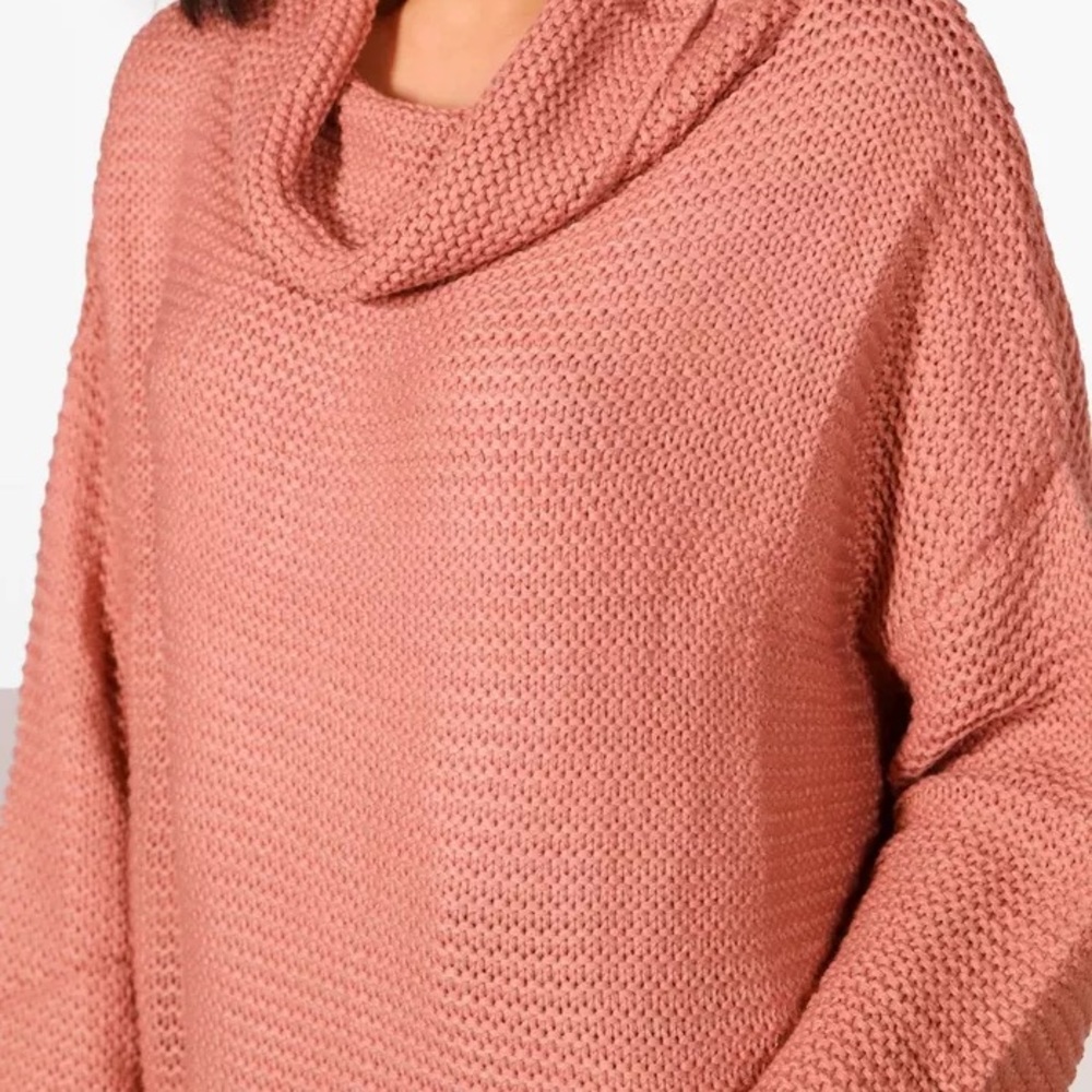 Chunky Knit Oversized Cowl Sweater